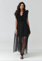  Evening dress model 228316 Makadamia 