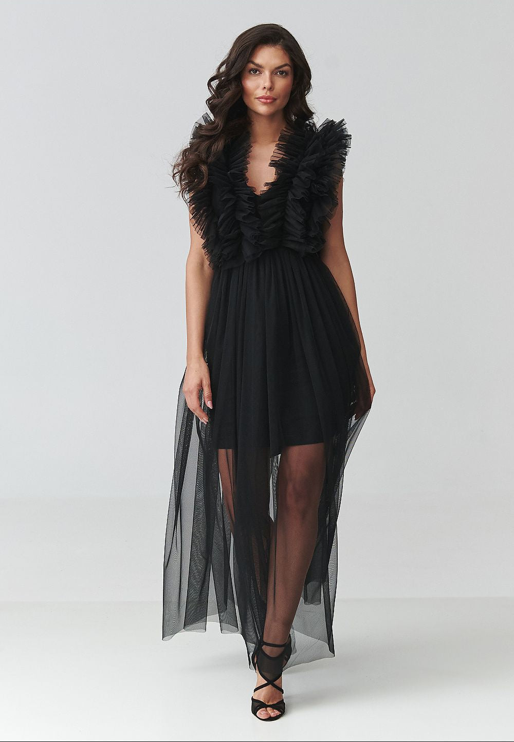 Evening dress model 228316 Makadamia 