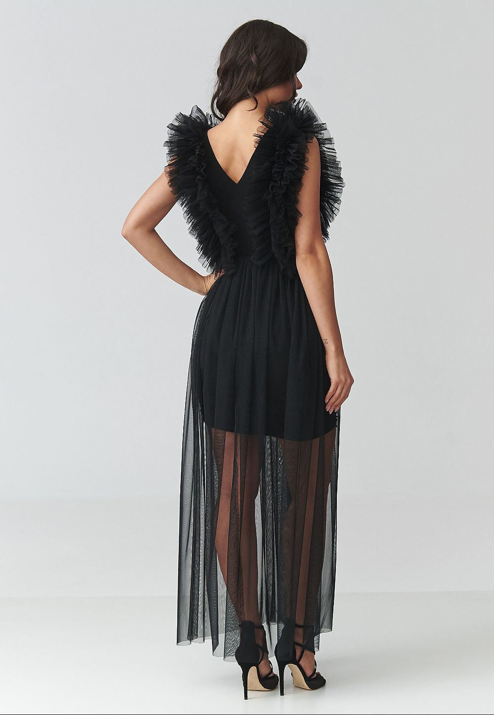  Evening dress model 228316 Makadamia 