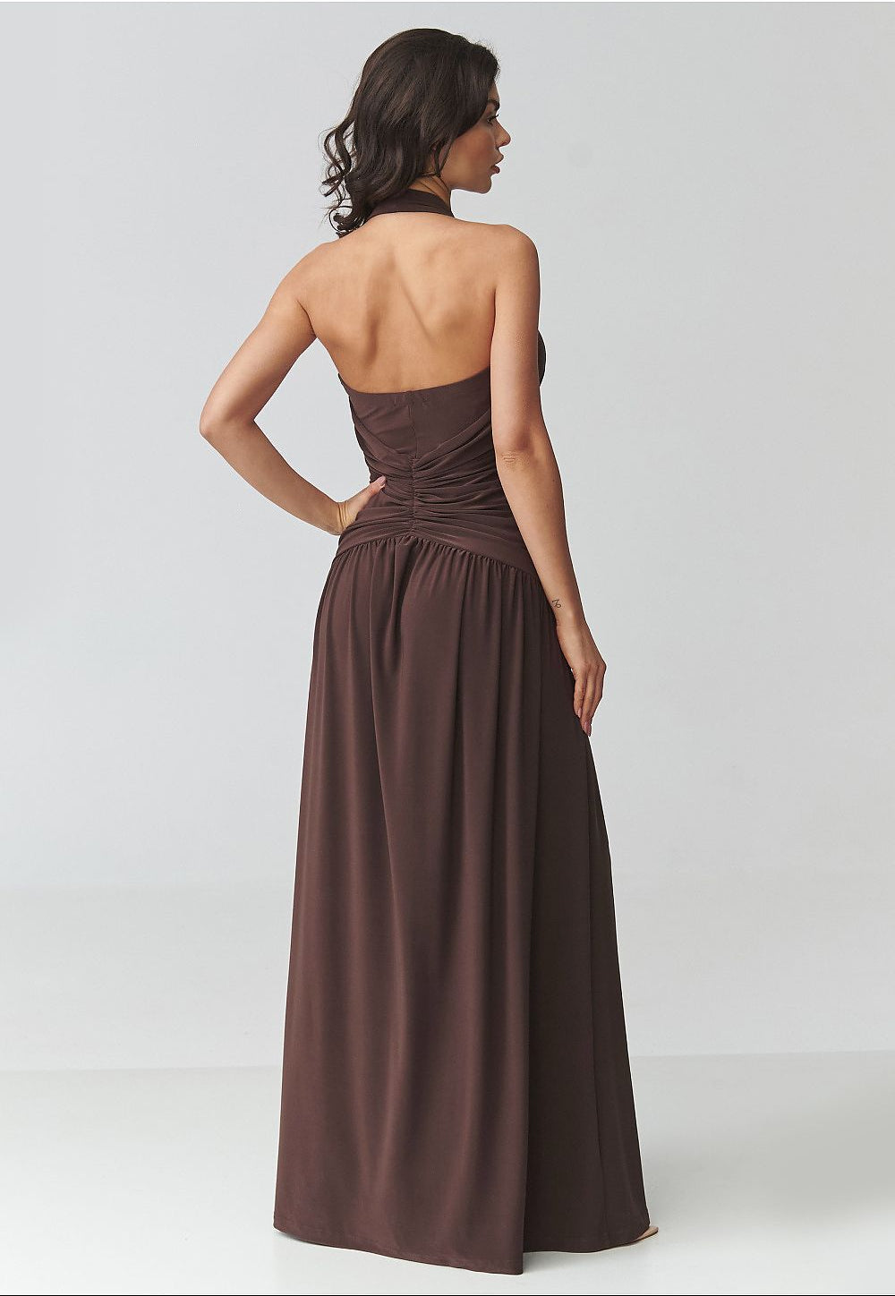  Long dress model 228322 Makadamia 
