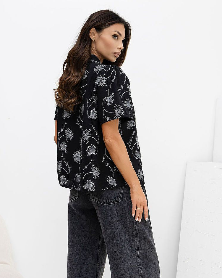 Orient Short Sleeve Shirt | Black