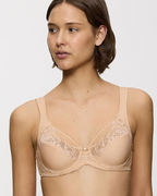Triumph Modern Lace Cotton Soft Bra | Nude W02
