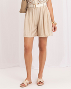 Relaxed Fit High-Waisted Shorts