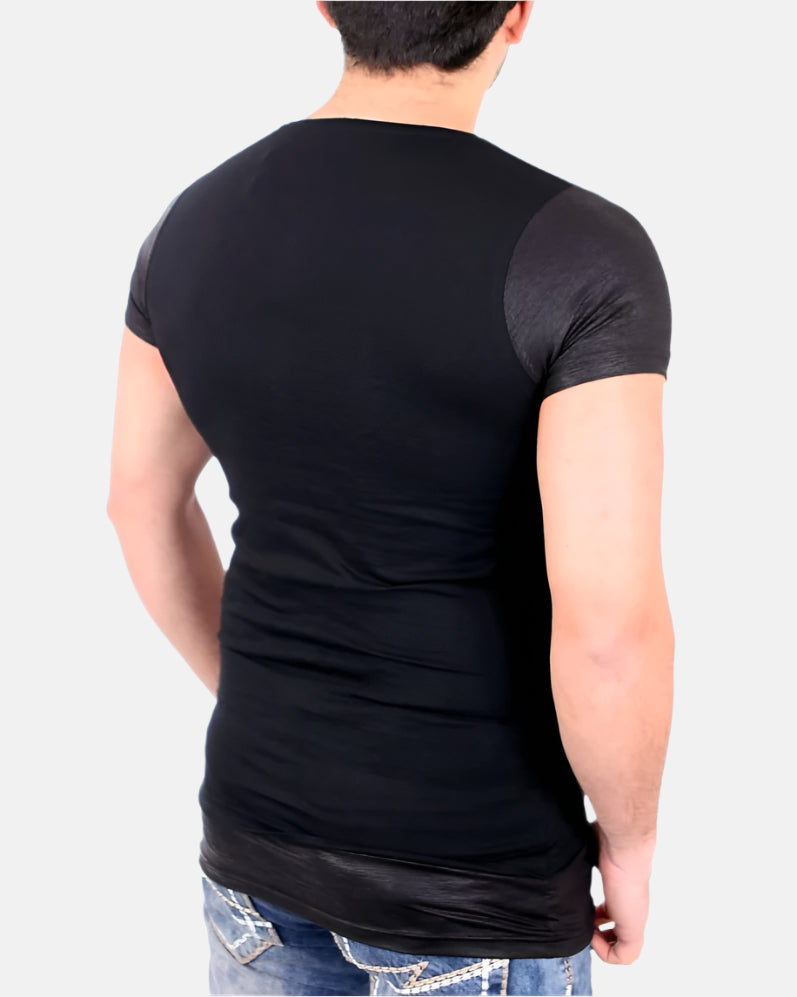 Two-Tone Black Detroit T-Shirt