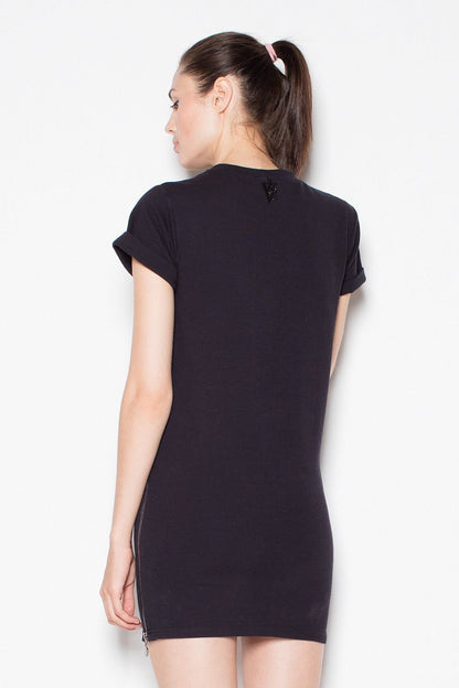 Mini Dress with Side Zippers