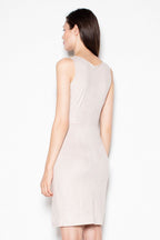 Venaton Evening Suede Style Sleeveless Mini Dress