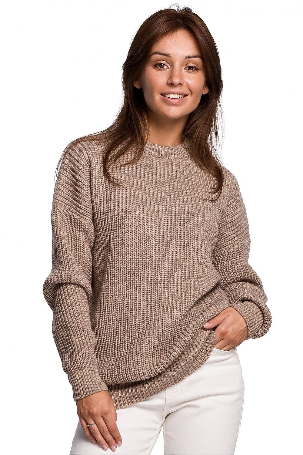 Classic Sweater with Round Neckline