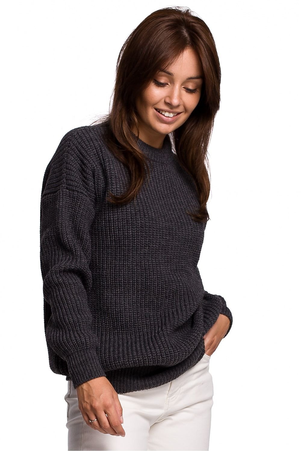 Classic Sweater with Round Neckline