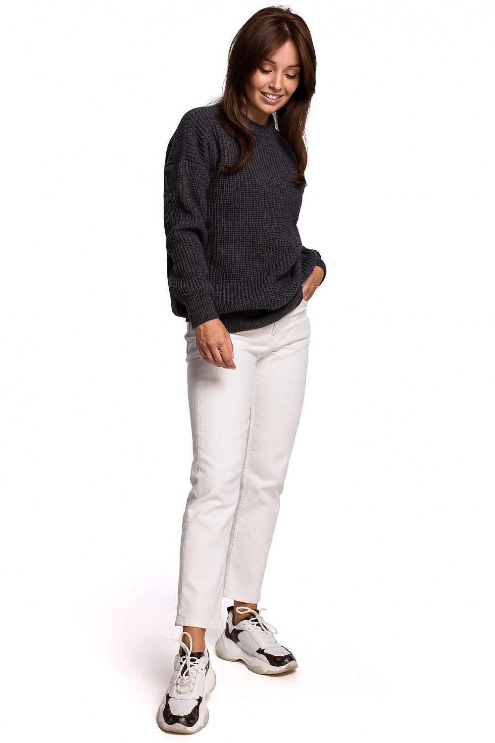 Classic Sweater with Round Neckline