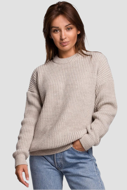 Classic Sweater with Round Neckline