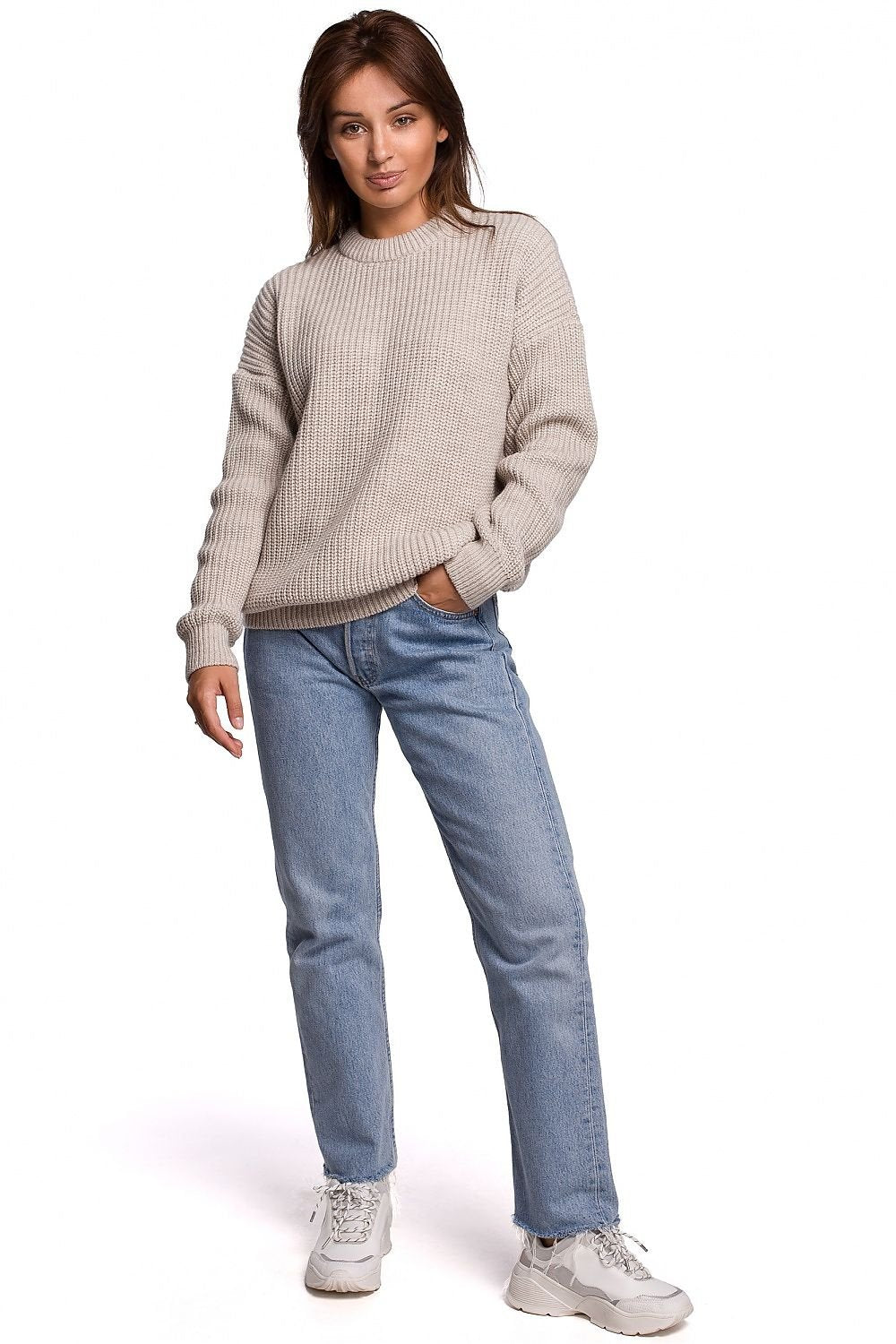 Classic Sweater with Round Neckline