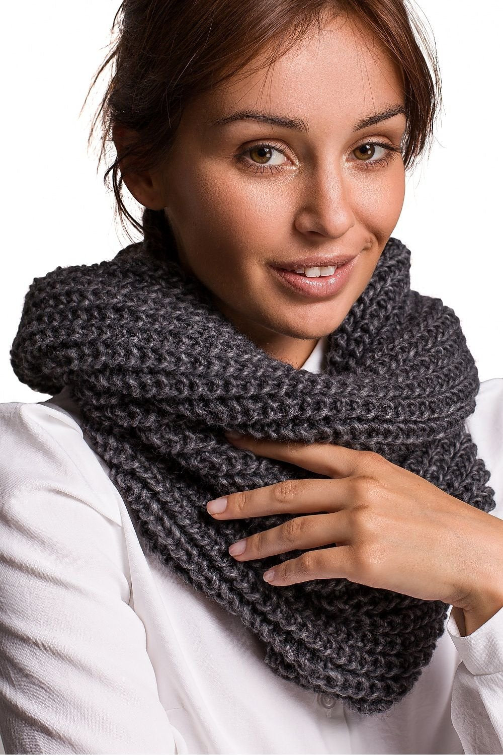 Infinity Knitted Thick Scarf