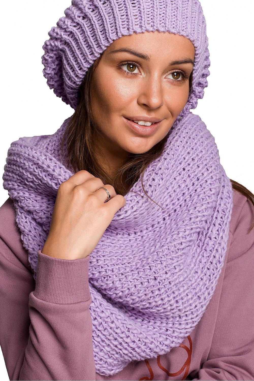 Infinity Knitted Thick Scarf