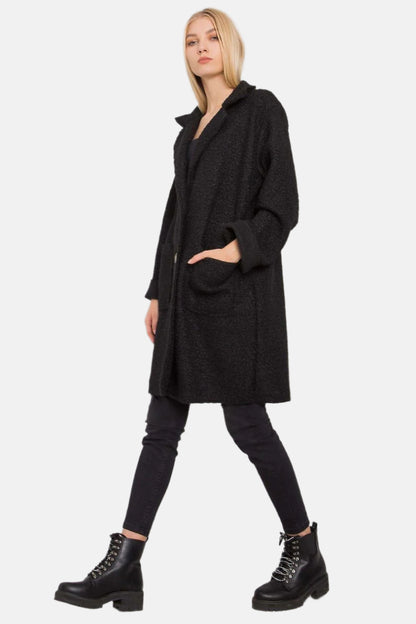 Knee-Length Button Coat