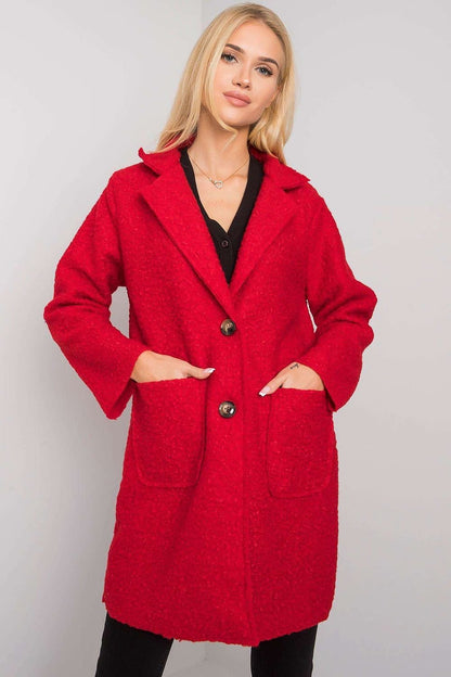 Knee-Length Button Coat