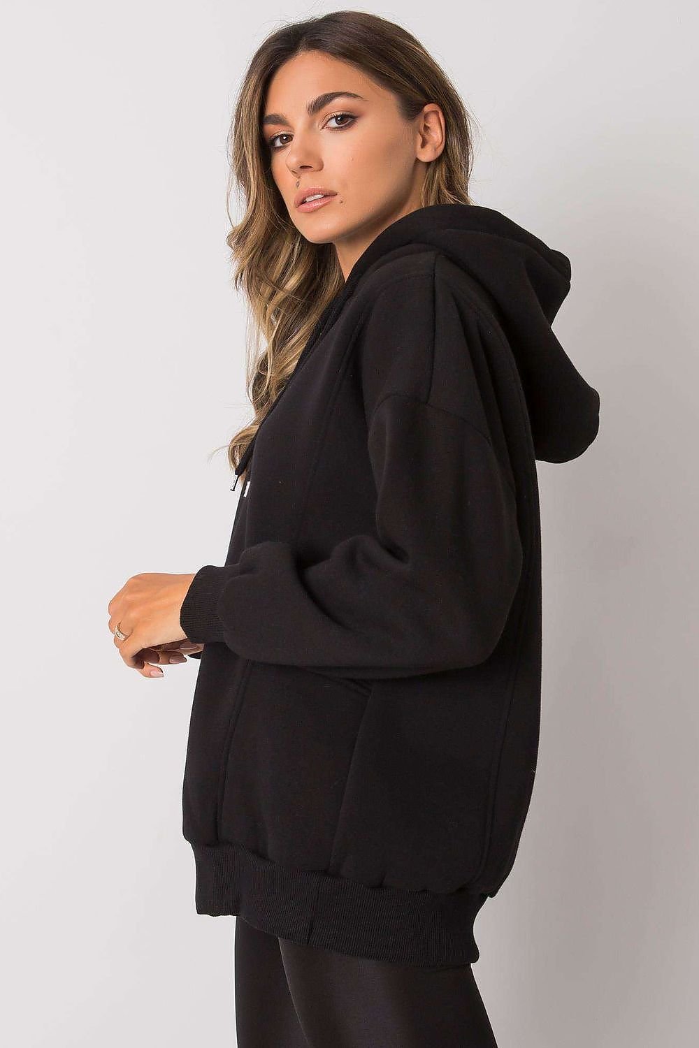 Hoodie Solid Black