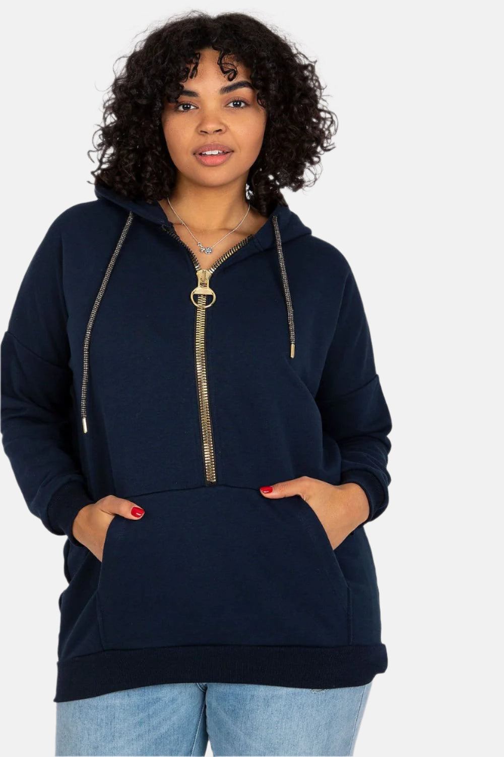 Half Zip Hooded Sweatshirt