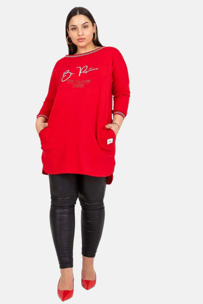 Oversized Tunic with Slip Pockets