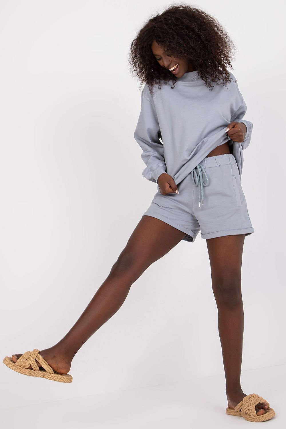 Tied Straight Sporty Shorts