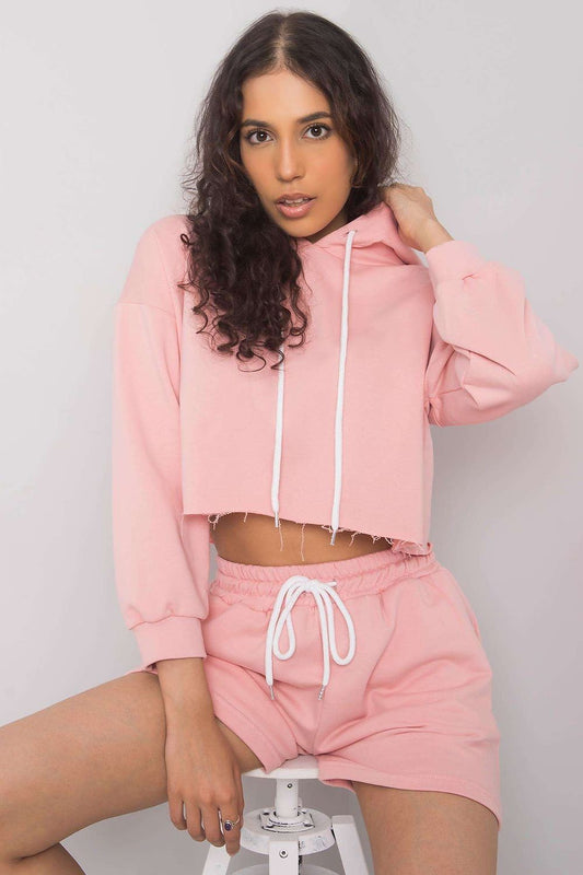 Crop Hoodie & Shorts Set