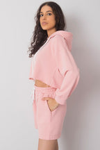Crop Hoodie & Shorts Set