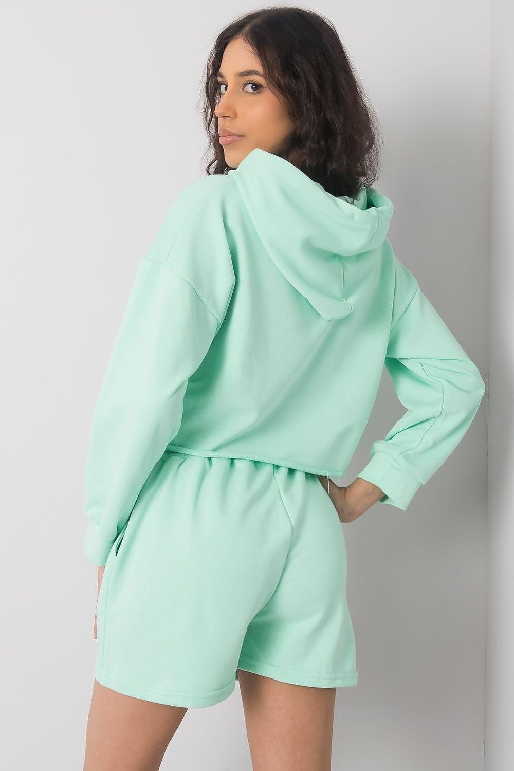 Crop Hoodie & Shorts Set