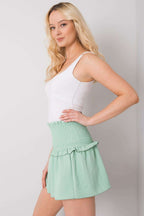 Ruffle Details Mini Skirt