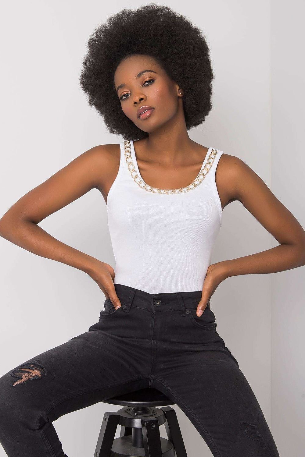 Decorative Chain Tank Top