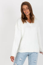 Relaxed Fit V-Neck Jumper