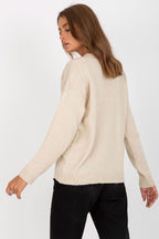 Relaxed Fit V-Neck Jumper