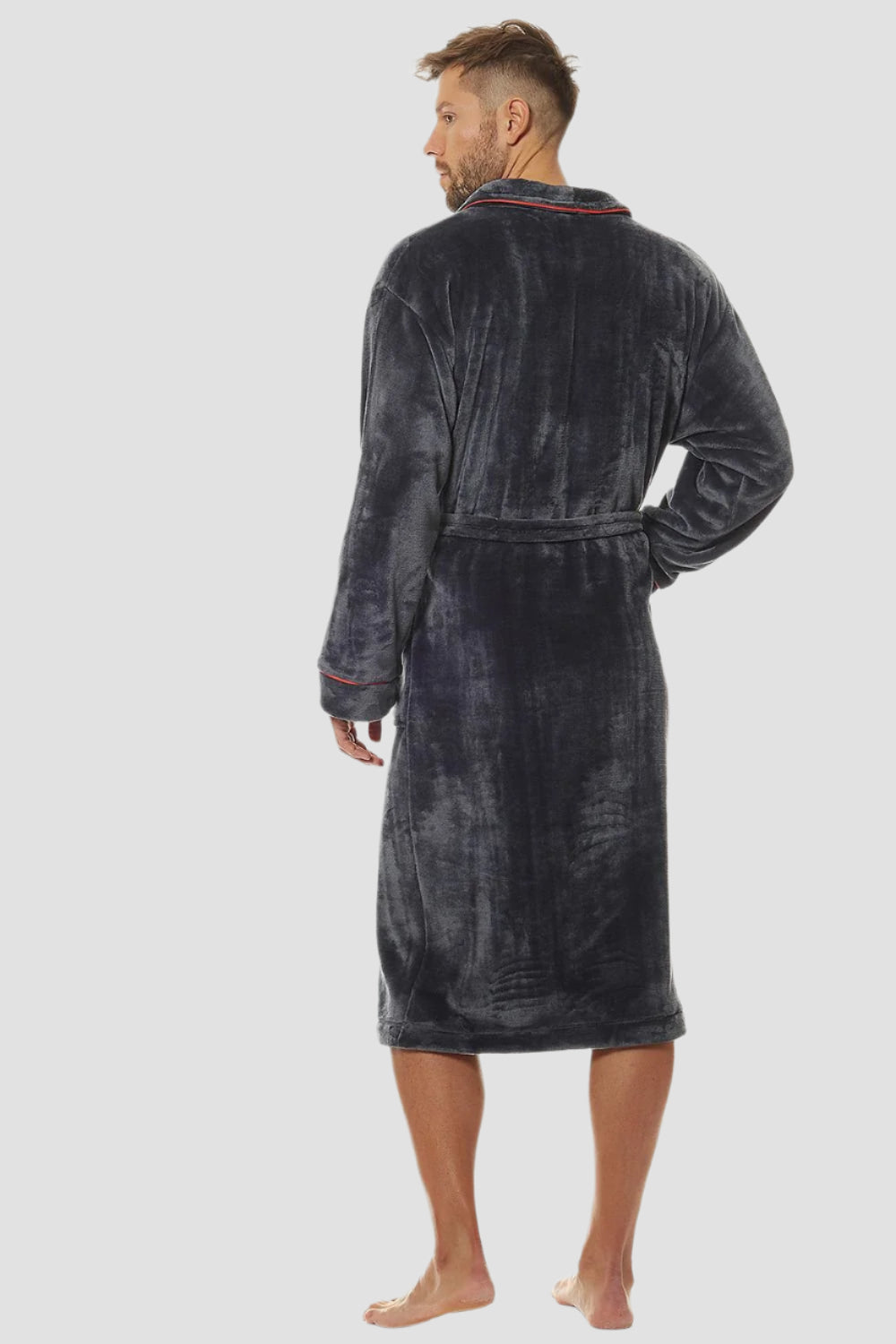 Charcoal Grey Men's Bathrobe