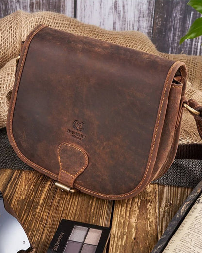 Leather Patina Shoulder Bag