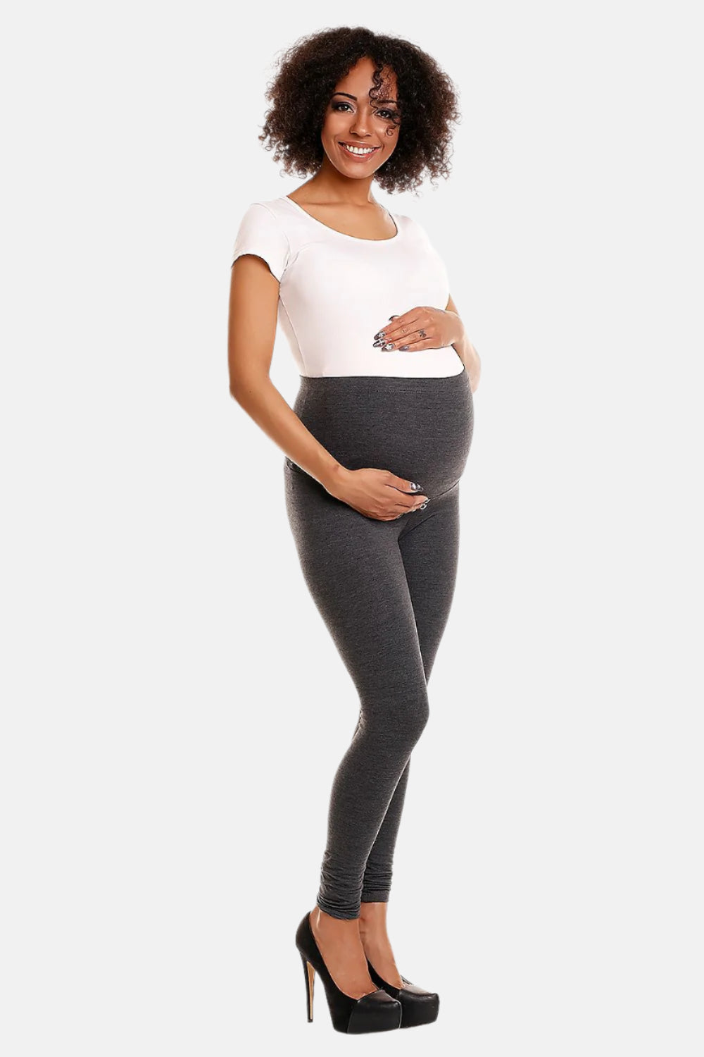  Maternity leggings model 174803 PeeKaBoo 