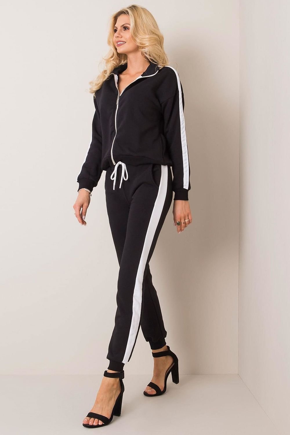 Wide Stripe Sweatshirt & Pants Set