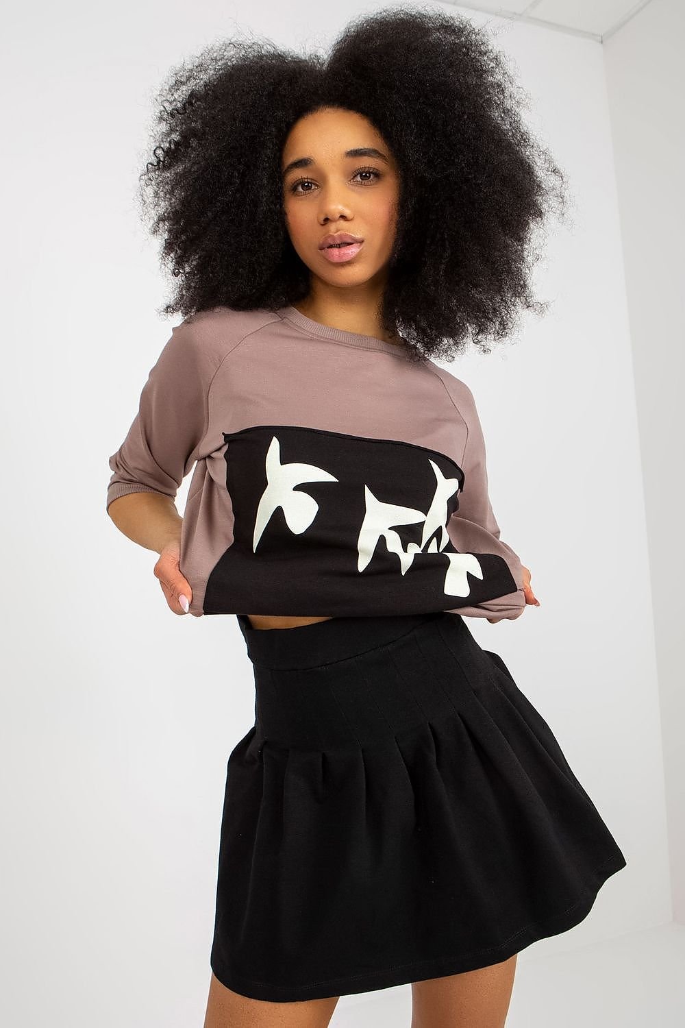 Sweatshirt & Skirt Set