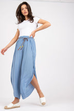 Slit High Waist Wide Leg Pants