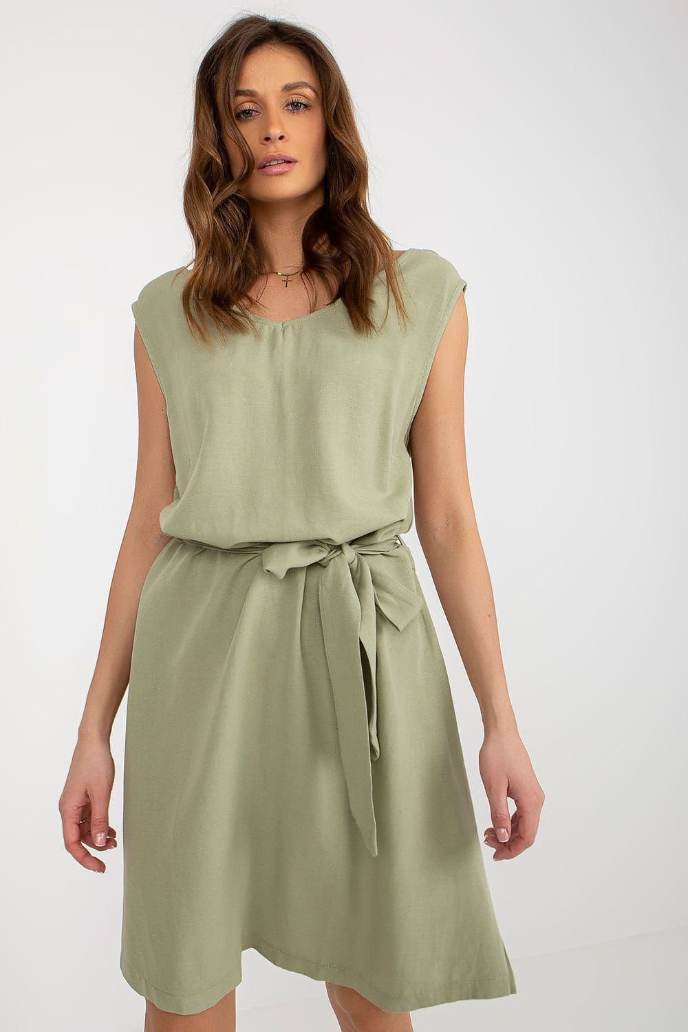 Summer Dress with Tie Belt