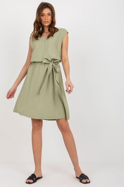 Summer Dress with Tie Belt