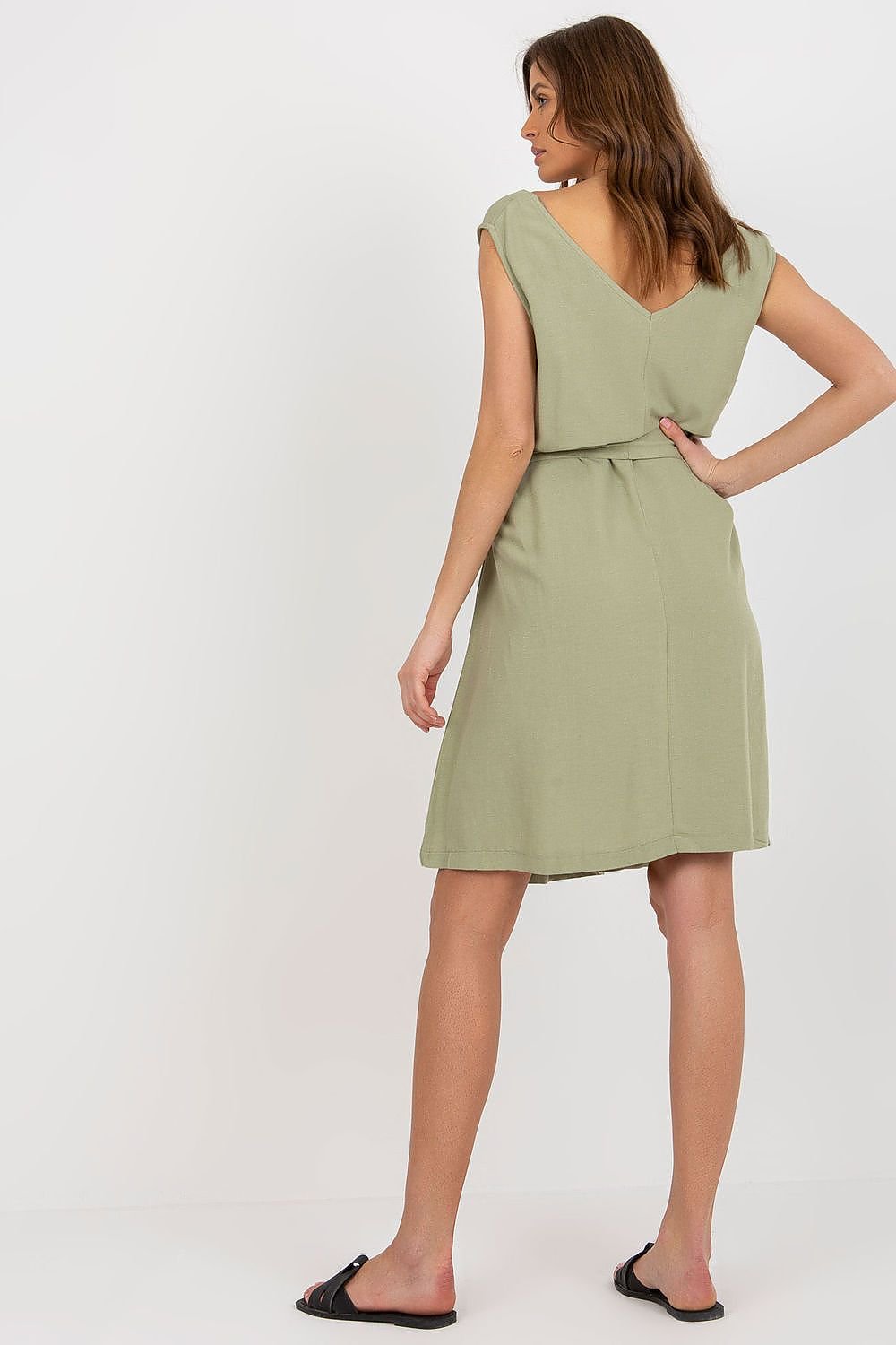 Summer Dress with Tie Belt