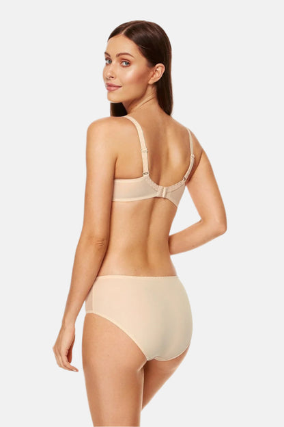 Solid Beige Padded Bra