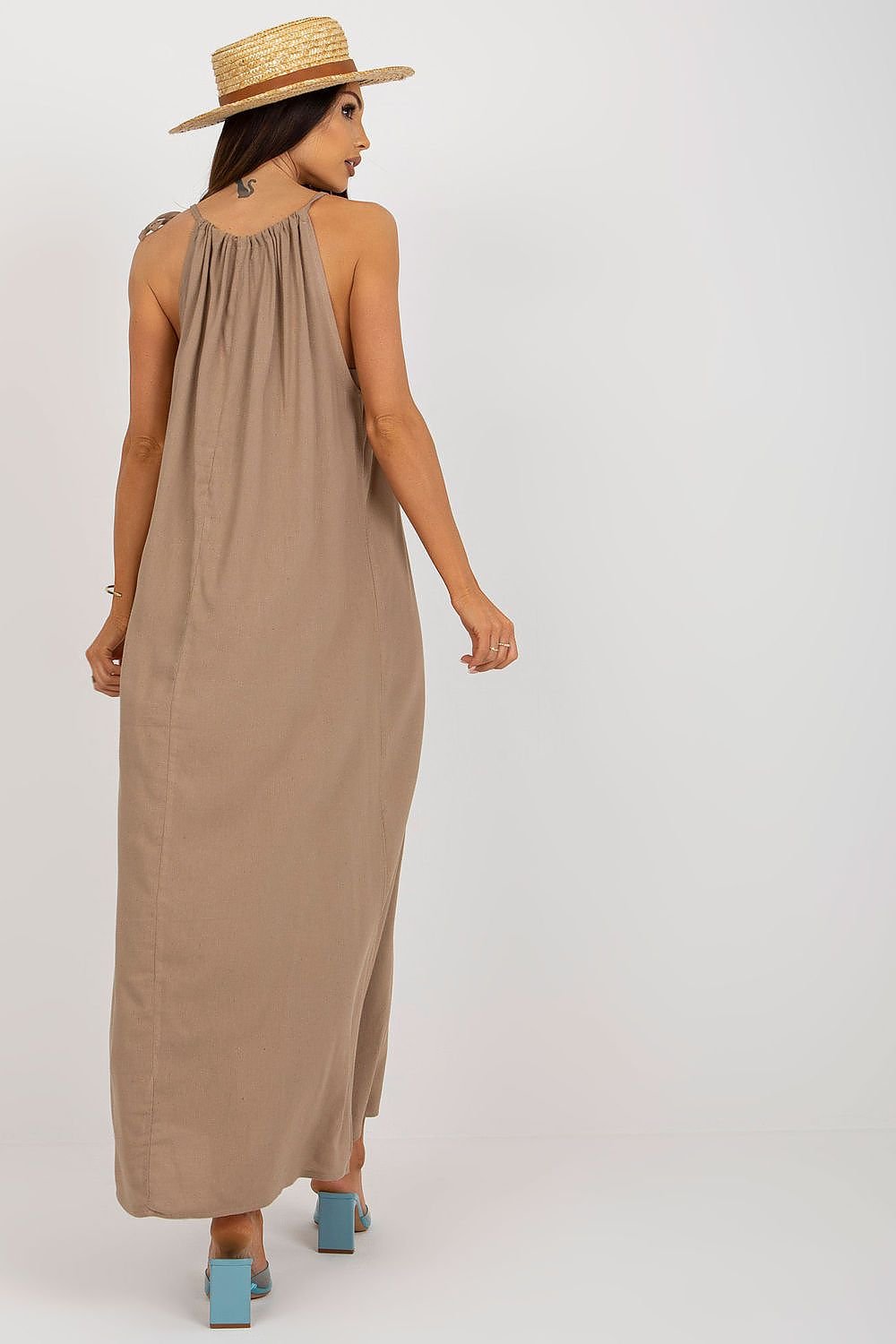 Tied Straps Maxi Dress