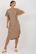 Shirt Cut Slit Daydress