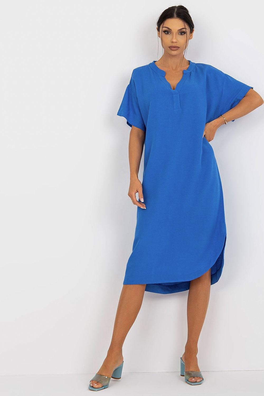 Shirt Cut Slit Daydress