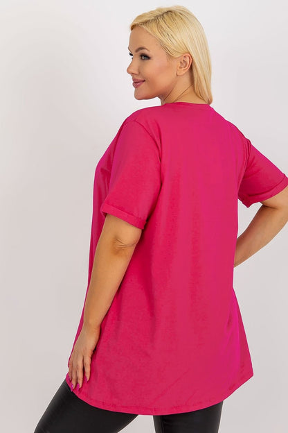 Three Points W Plus Size Pocket Tee