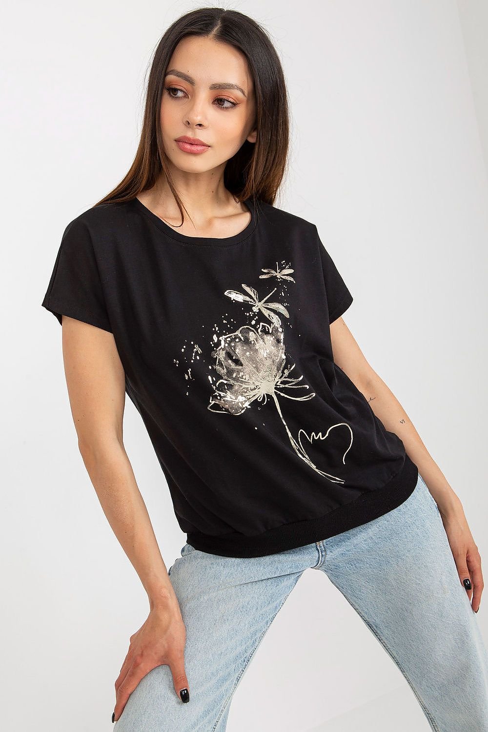 Nature Motif Graphic T-Shirt