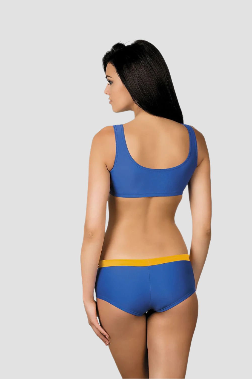 Two-Piece Swimsuit with Contrast Details