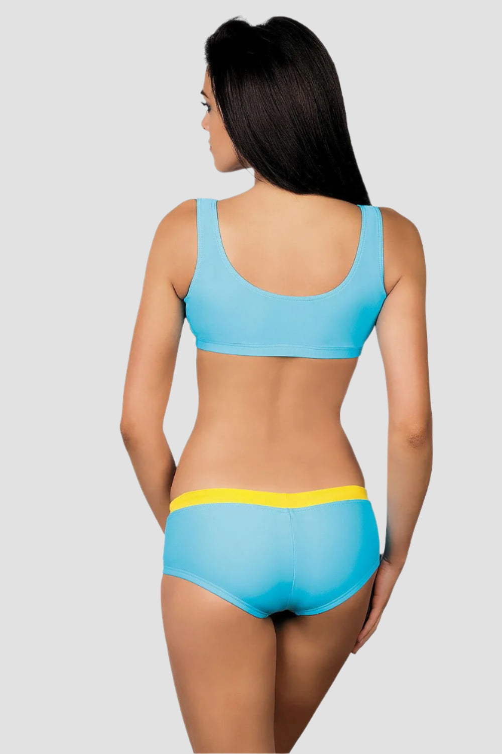 Two-Piece Swimsuit with Contrast Details