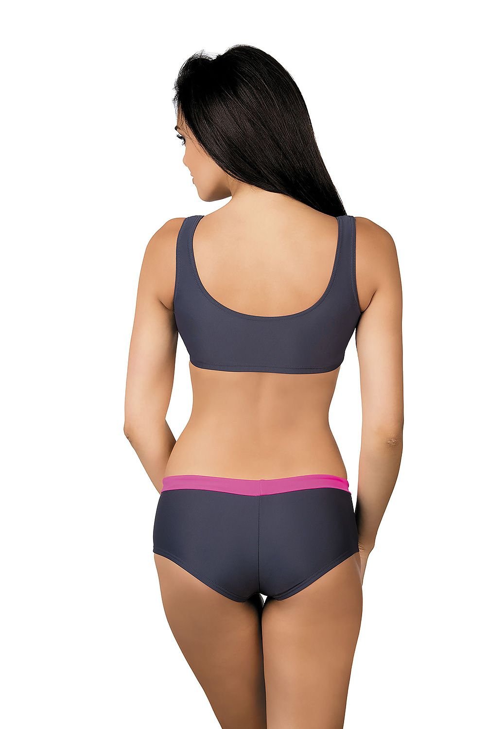 Two-Piece Swimsuit with Contrast Details