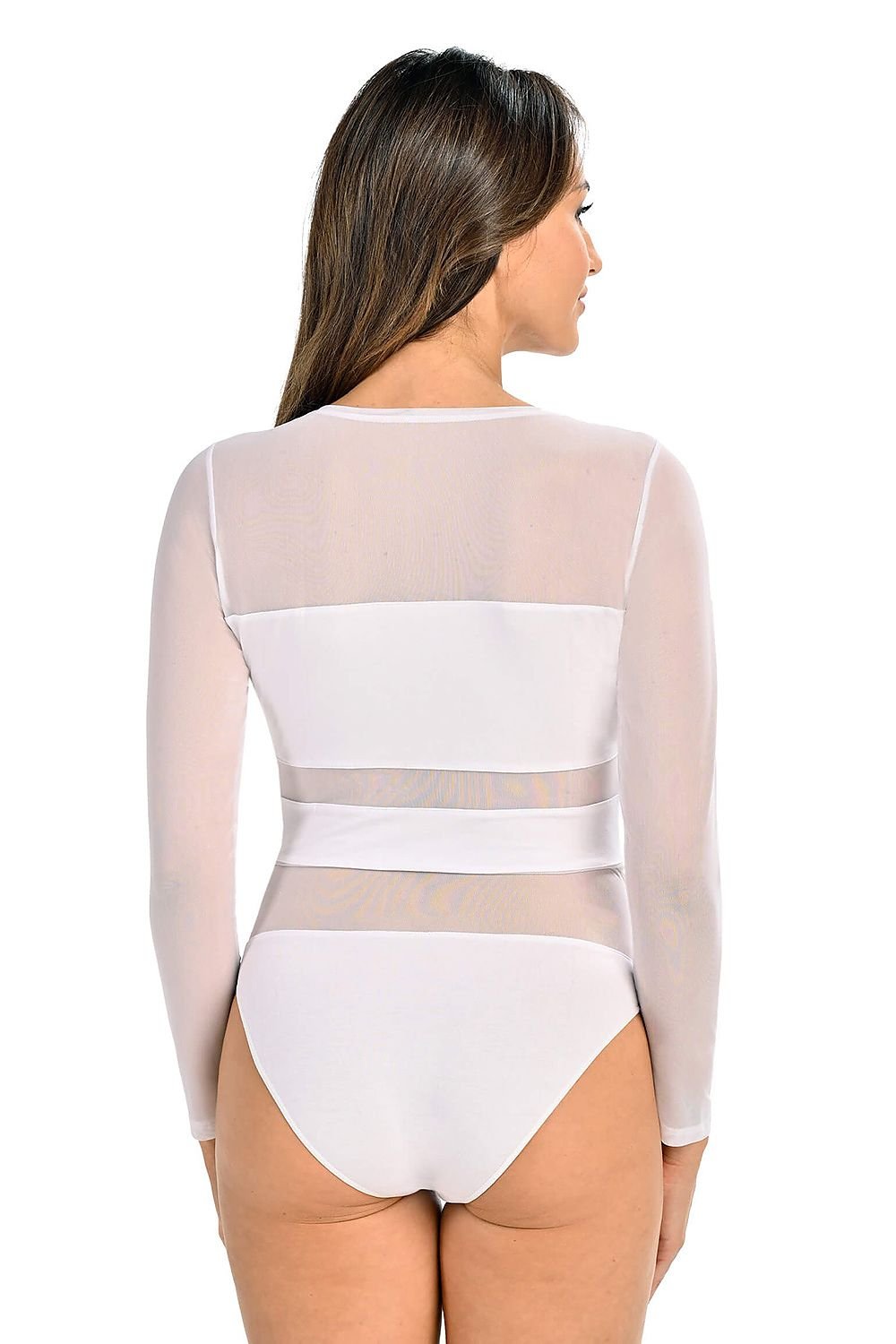 Mesh Details Shapewear Body