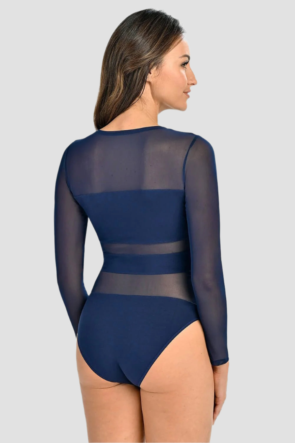 Mesh Details Shapewear Body